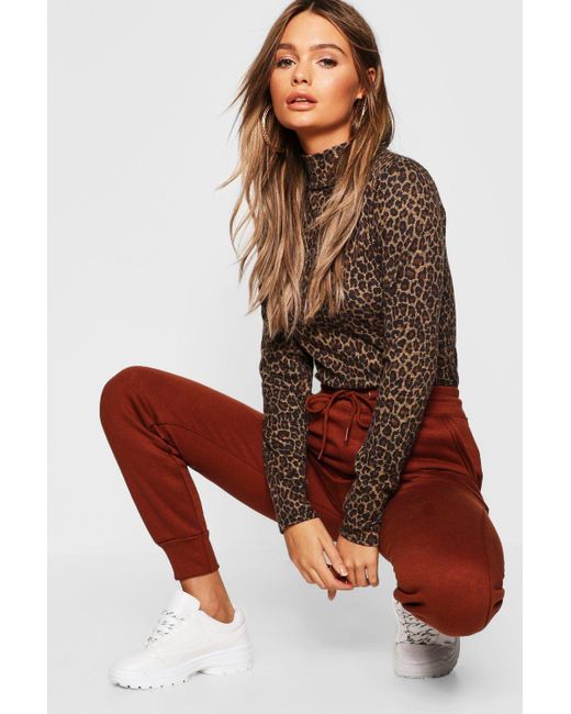 boohoo leopard print blouse