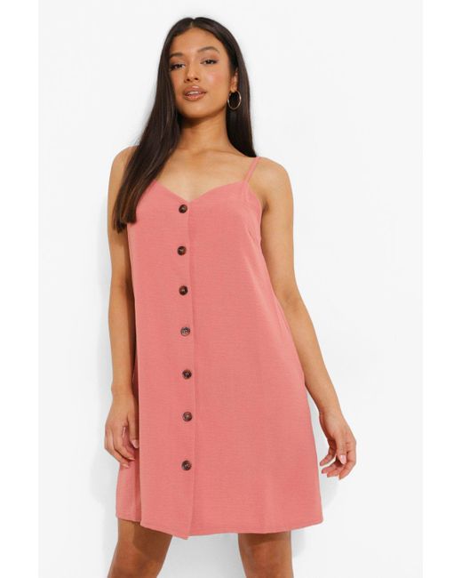 blush pink swing dress