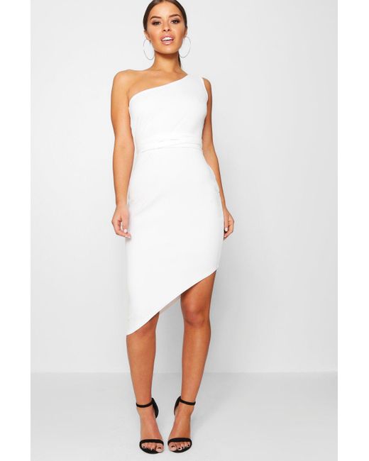 One shoulder asymmetric bodycon dress Clearance
