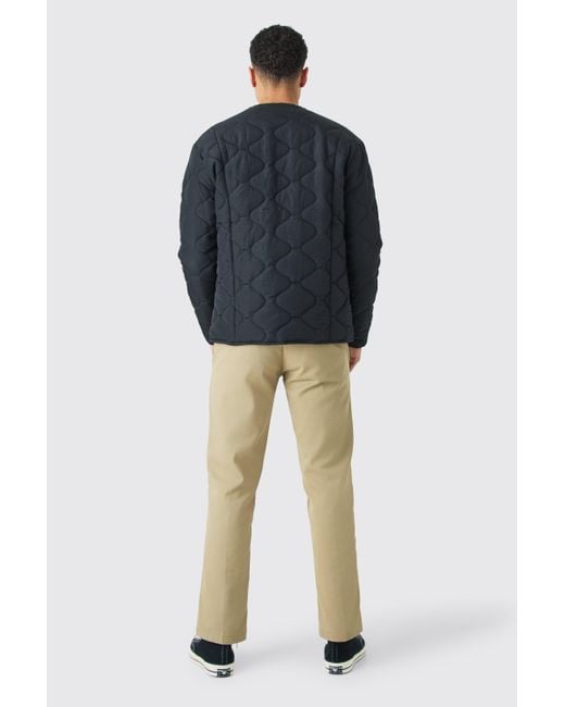BoohooMAN Blue Onion Quilted Liner Jacket for men
