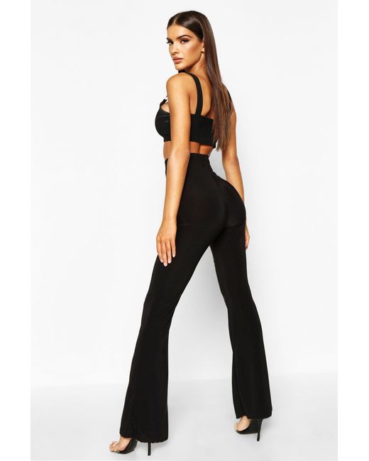 Black skinny flares Clearance