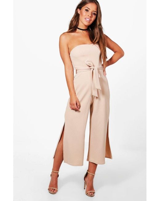 petite bandeau jumpsuit