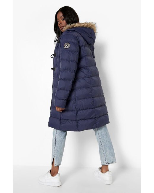 boohoo fur hood coat