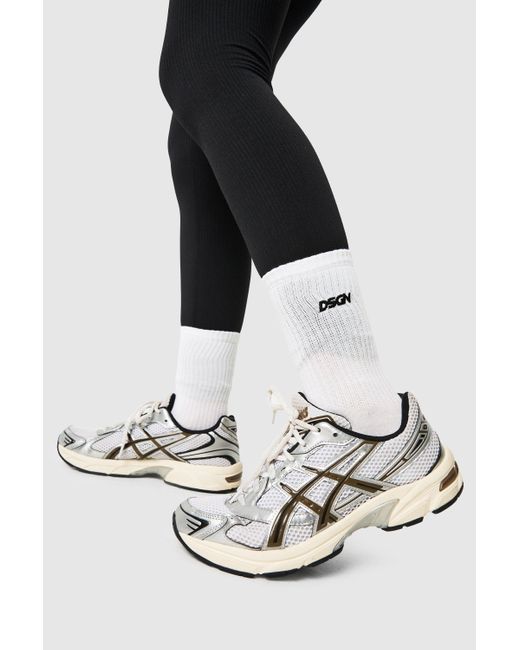 Calcetines Deportivos Dsgn Para Pilates Y Yoga Boohoo de color White