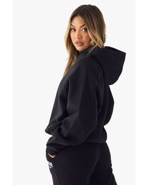 Sudadera Oversize Con Capucha Y Bordado Dsgn Studio Boohoo de color Blue