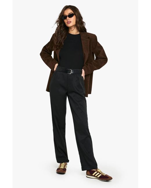 Boohoo Black Tailored Tapered Trouser