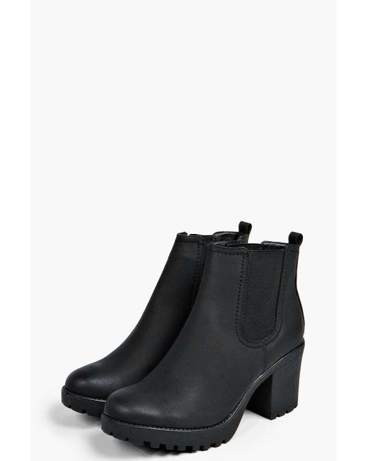 boohoo chunky chelsea boots