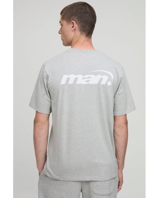 BoohooMAN Gray Ofcl Printed T-Shirt