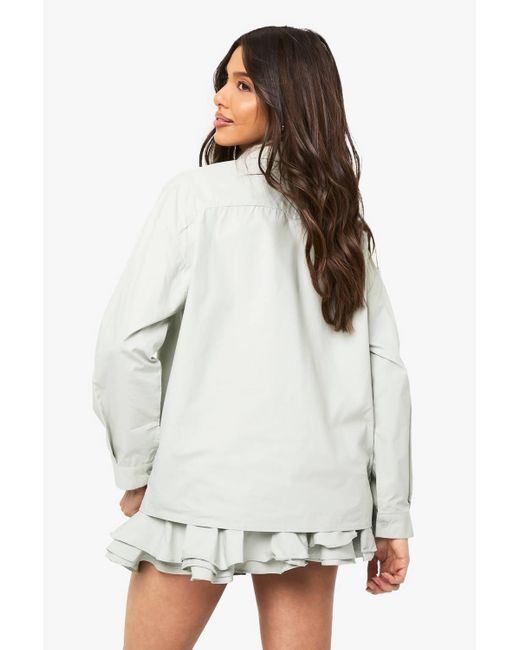 Boohoo White Oversized Shirt