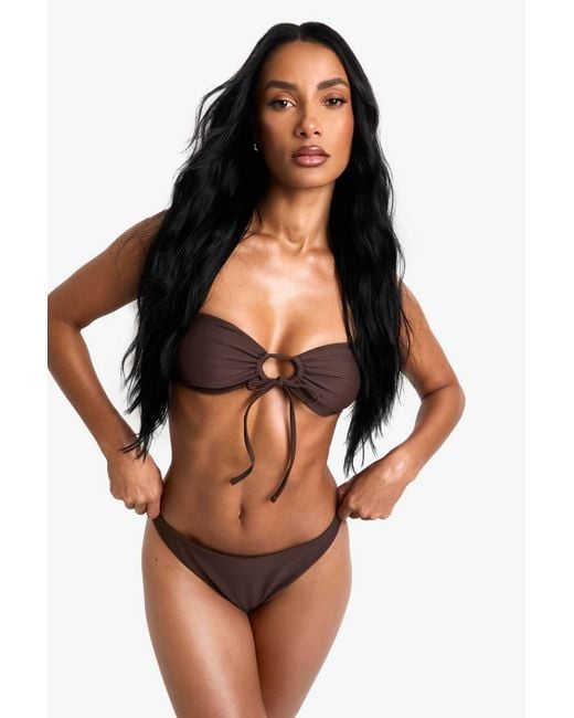 Boohoo Black Swimwear Essentials Bikini Brief