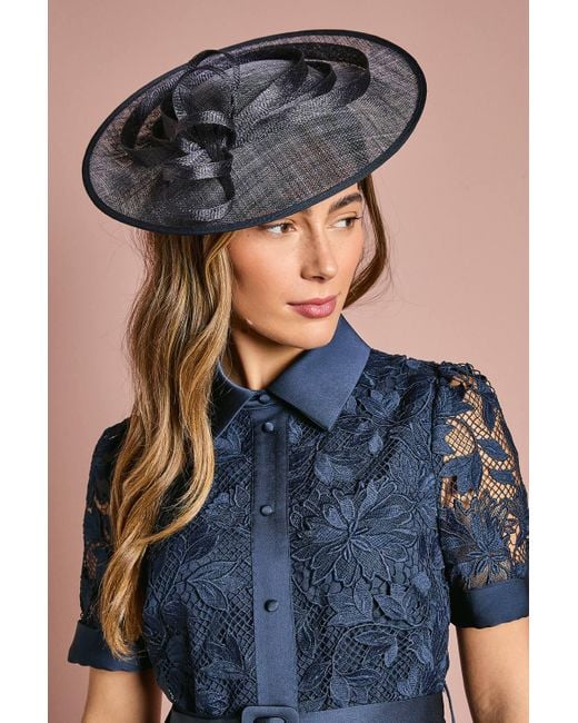Coast Blue Loop Detail Disc Fascinator