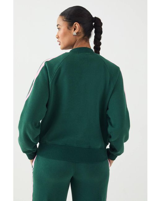 DSGN Studio Green Embroidered Side Stripe Sweatshirt