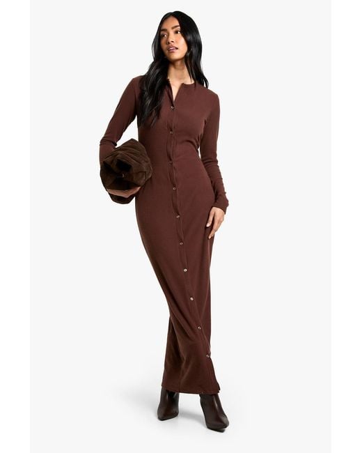 boohoo brown maxi dress Brown boohoo Mixed Animal Printed Mesh Maxi Dress