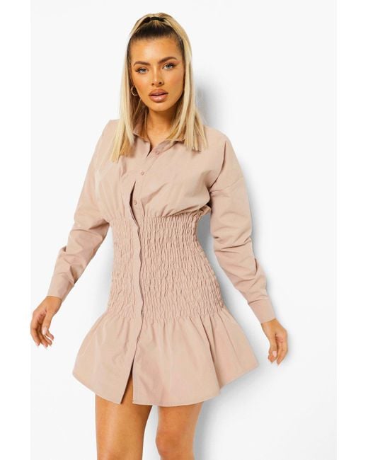 Buy boohoo shirt dress> OFF-72%