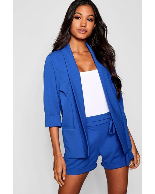 Boohoo Synthetic Woven Blazer \u0026 Shorts 