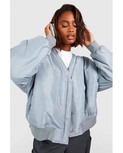 boohoo puffer jacket long