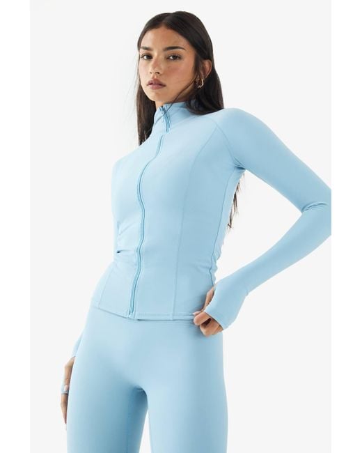 DSGN Studio Blue Ultra Sculpt Zip Through Jacket