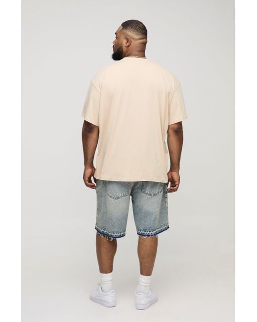 Boohoo Natural Plus Oversized Nickelback License Print T-Shirt
