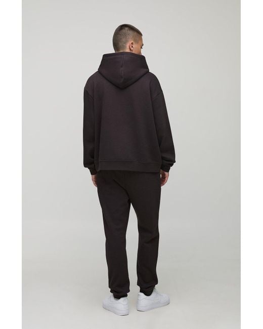 BoohooMAN Basic BM Signature Slim Fit Jogger in Black für Herren
