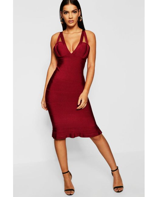 boohoo bandage dresses