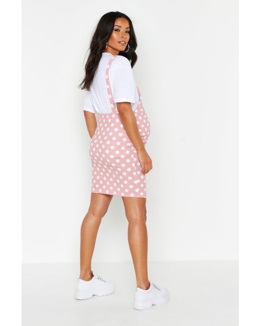 boohoo maternity pink dress
