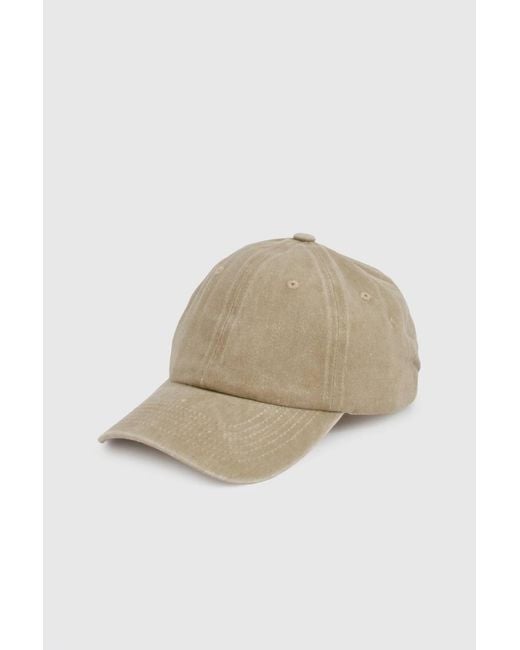 Boohoo Brown Acid Wash Cap