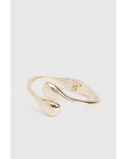Boohoo Black Tear Drop Bangle
