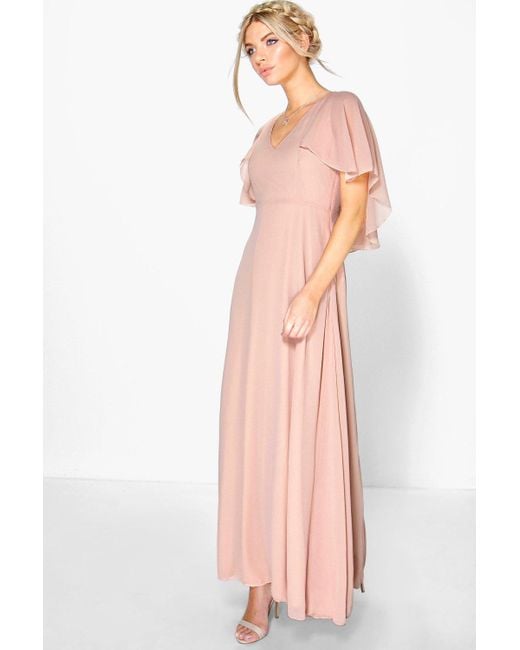 pink chiffon cape