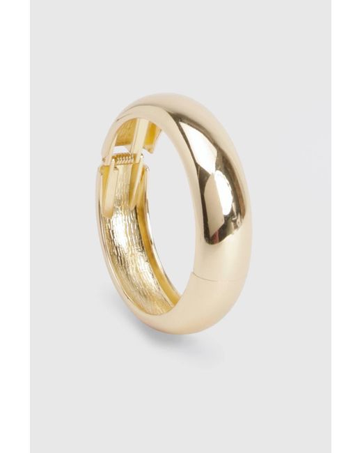 Boohoo Black Chunky Snap Bangle