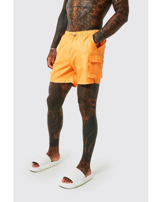 boohooman cargo shorts