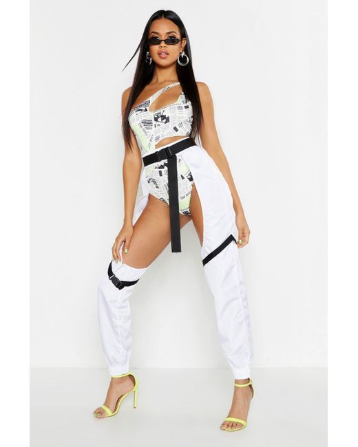 Boohoo Buckle Strap Detail Cut Out Chap 