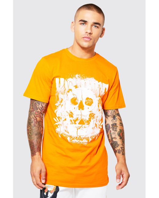 boohooman longline t shirt