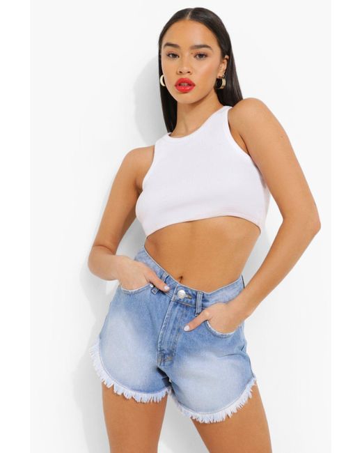 boohoo jean shorts