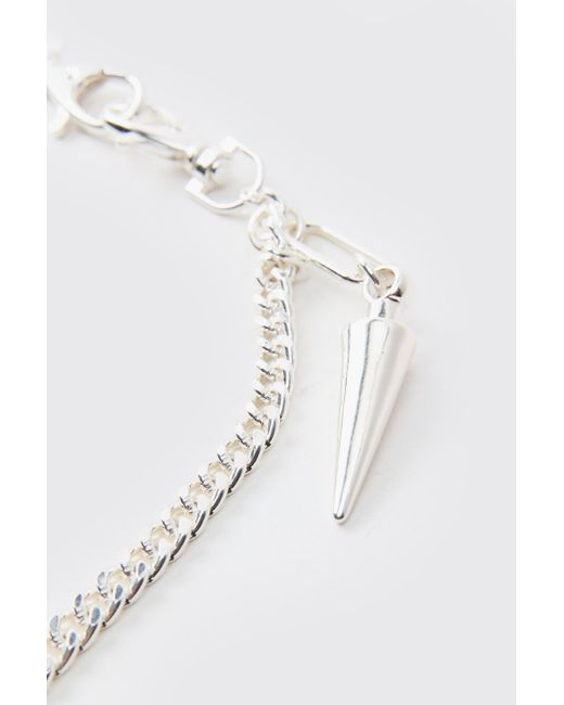 Cadena Para Vaqueros Con Pincho Boohoo de color Gray