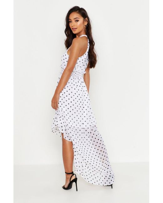 shirred waist maxi dress