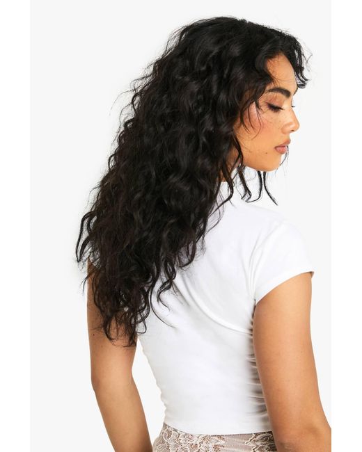 Boohoo White Lucky Girl Bow Print Baby T-Shirt