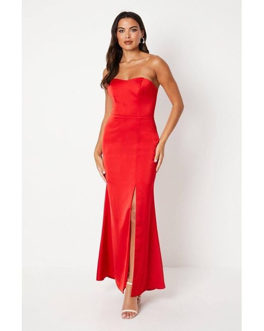 knee length dresses for ladies Nookie Portia Bandeau Maxi Dress - Midnight main image 0