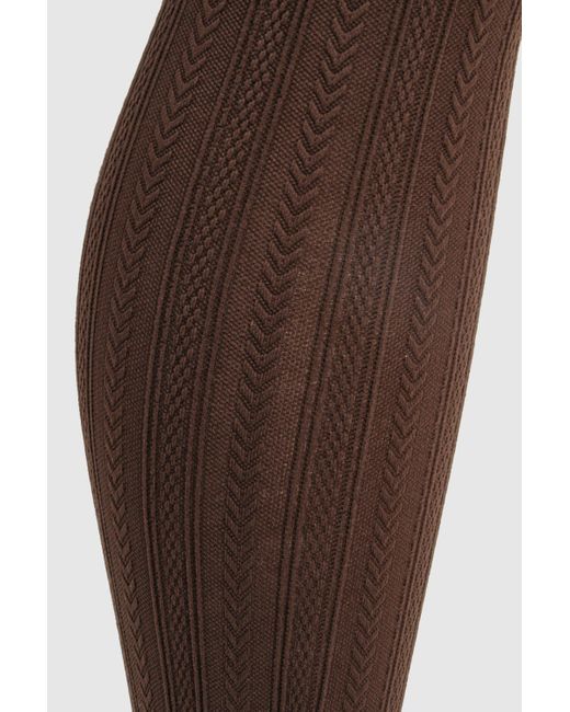 Pantis Marrones Con Estampado Boohoo de color Black