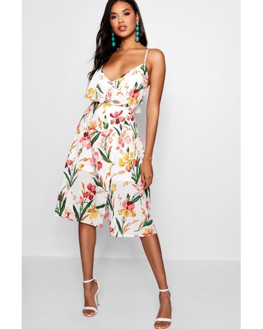 boohoo floral skater dress