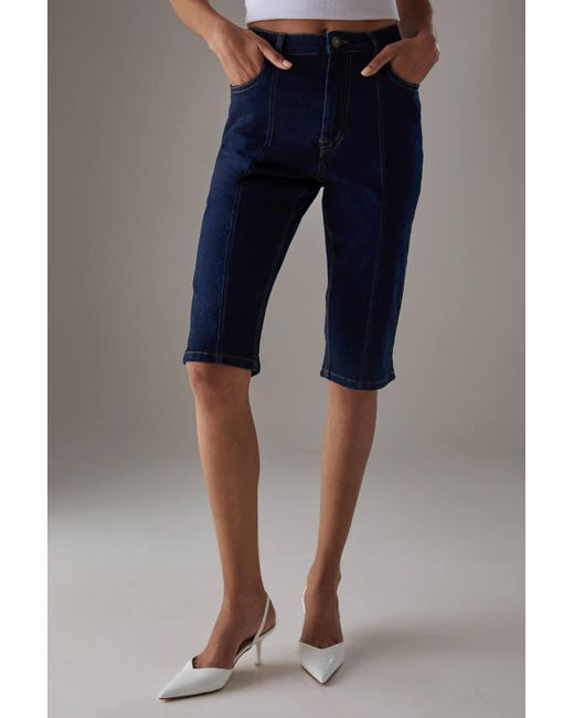 Warehouse Blue Denim Capri