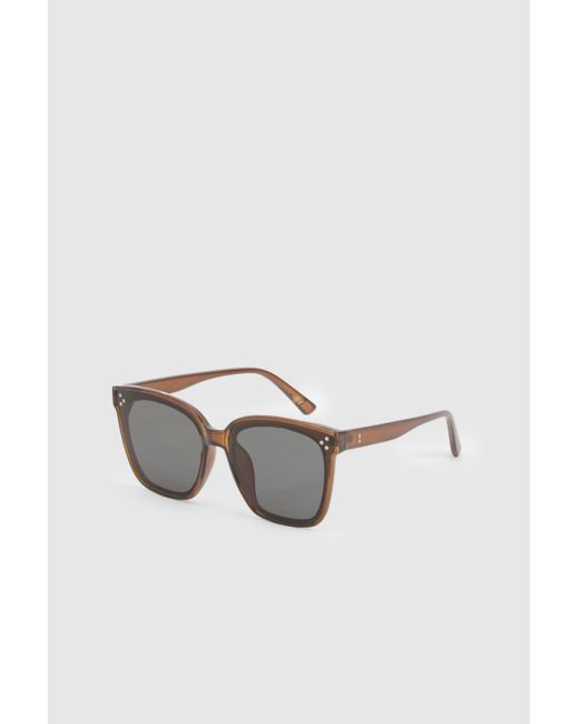 Gafas De Sol Oversize Retro Boohoo de color Black