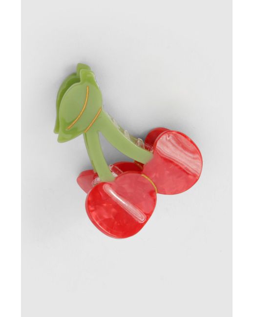 Boohoo Red Cherry Claw Clip