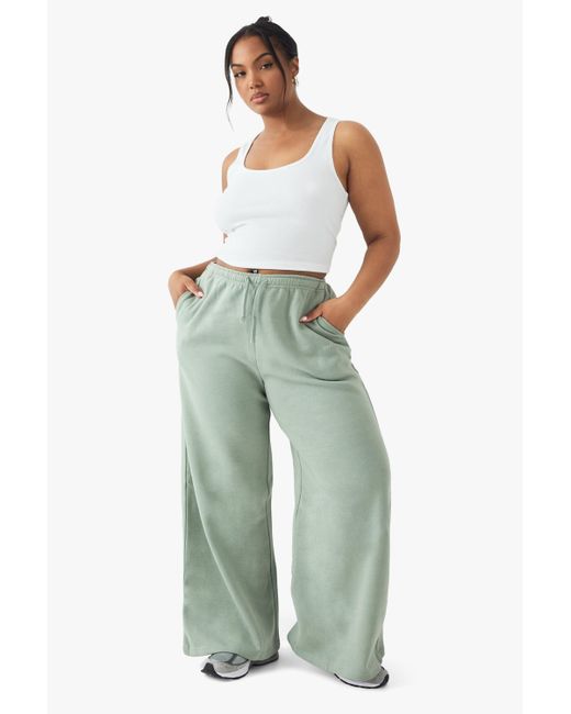 Pantalón Deportivo Plus De Pernera Recta Con Bordado Dsgn Studio DSGN Studio de color Green