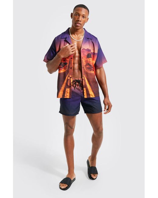 boohooman sweat shorts
