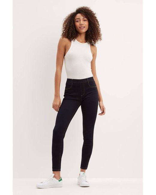 Dorothy Perkins Blue Ink Long Eden Jeggings