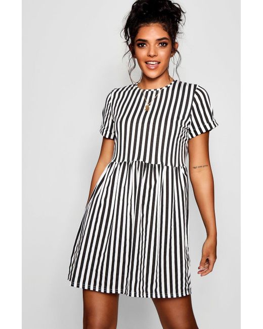 boohoo striped dress