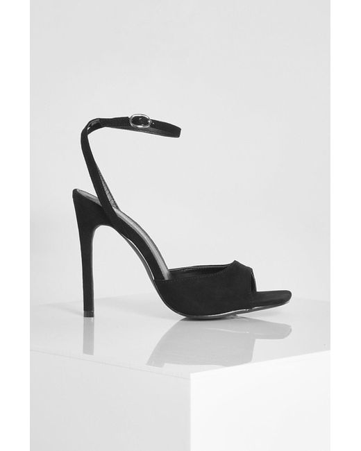 Sandalias Sobre El Empeine De Holgura Ancha Y Sin Talón Boohoo de color  Negro | Lyst