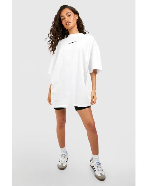 boohoo Dsgn Studio Sports Gym T-Shirt - White - Size L