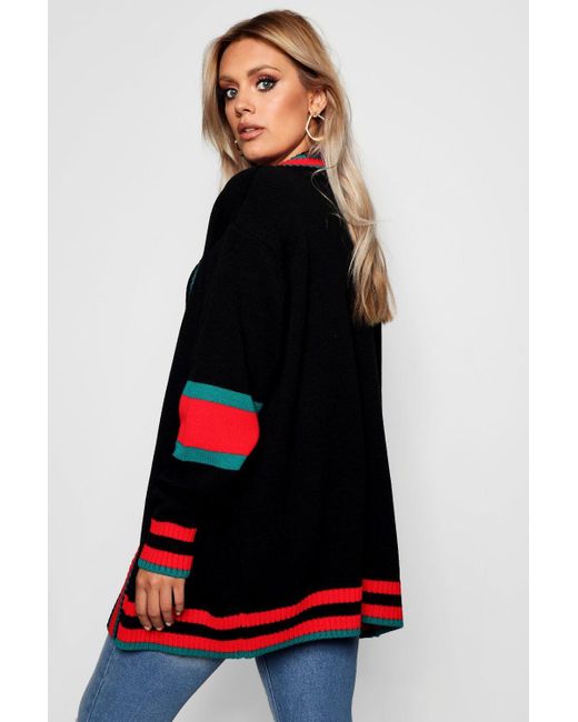 boohoo black cardigan