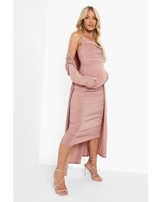 maternity dress and duster set